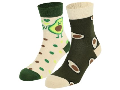 Dressa pamut avokádós felemás zokni (Méret 41-45, Szín Színszorti)