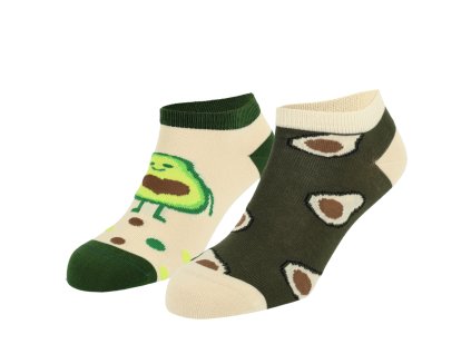 Dressa pamut avokádós felemás titokzokni (Méret 41-45, Szín Színszorti)