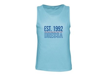Dressa EST.1992 feliratos férfi pamut trikó - világoskék (Méret XXL, Szín Atoll Blue)