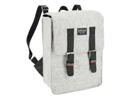 Dressa Recycled mágneszáras filc laptoptartós bélelt hátizsák - szürke (Méret Egy méretes, Szín Grey Melange (Melírszürke))