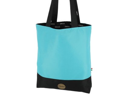 Dressa Bag női shopper táska cipzáros zsebbel - türkizkék (Méret Egy méretes, Szín Tv türkisz #67c9d4)