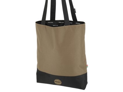 Dressa Bag női shopper táska cipzáros zsebbel - barna (Méret Egy méretes, Szín Tób #857056)