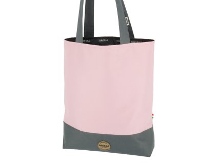 Dressa Bag női shopper táska cipzáros zsebbel - rózsaszín (Méret Egy méretes, Szín Rózsaszín)