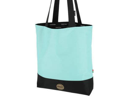 Dressa Bag női shopper táska cipzáros zsebbel - vízkék (Méret Egy méretes, Szín Vízkék #adafd8)
