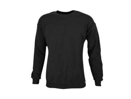 Dressa Basic nagyméretű környaks pamut pulóver (Méret 5XL, Szín Black)