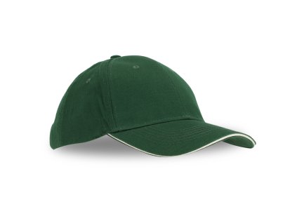 Dressa baseball sapka - sötétzöld (Méret Egy méretes, Szín Forest Green/Beige)