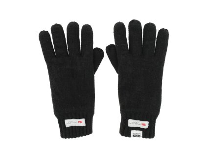 Dressa kötött kapacitív okoskesztyű - fekete (Méret L/XL, Szín Black/Dark Grey)