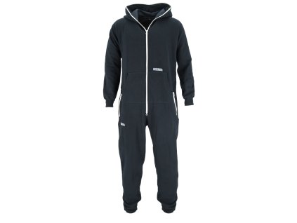 Dressa Home kapucnis cipzáros pamut kezeslábas melegítő overál - sötétkék (Méret XXL, Szín Dark Navy)