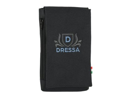 Dressa Phone hímzett nyakba akasztható övre fűzhető univerzális telefontok - fekete (Méret Egy méretes, Szín Fekete)