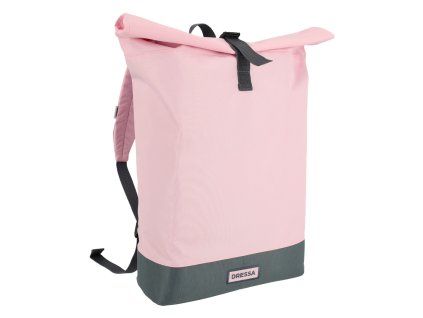 Dressa Bag Rolltop csavart tetejű laptoptartós hátizsák - rózsaszín (Méret Egy méretes, Szín Rózsaszín)