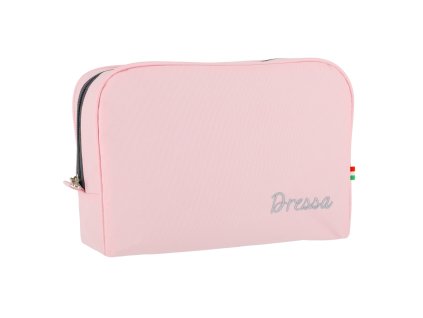 Dressa hímzett nagyméretű piperetáska - rózsaszín (Méret Egy méretes, Szín Rózsaszín)