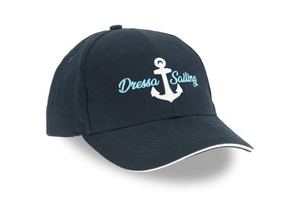 Dressa Sailing hímzett feliratos baseball sapka - sötétkék (Méret Egy méretes, Szín Navy/White)
