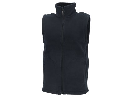 Dressa Basic Thermo nagyméretű cipzáros férfi polár mellény - sötétkék (Méret 4XL, Szín Navy)