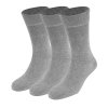 Dressa Gyógyzokni pamut gumi nélküli zokni - 3 pár (Méret 35-38, Szín Világosszürke)