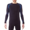Issimo A018 Actiwear férfi edző póló (Méret L/XL, Szín Nero/Cobalto #000000)