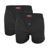 Dressa 141 pamut férfi boxeralsó - fekete - 2db (Méret XXL, Szín Melírszürke)