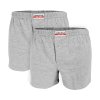 Dressa 141 pamut férfi boxeralsó - fekete - 2db (Méret XXL, Szín Melírszürke)