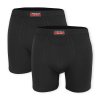Dressa 142 hosszsszárs pamut boxeralsó - fekete - 2 db (Méret 3XL, Szín Fekete)
