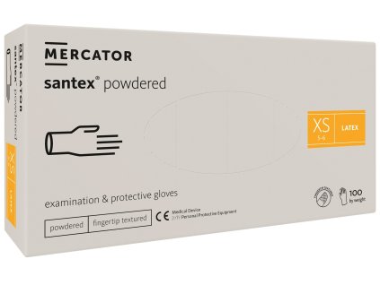 santex powdered fingertip textured XS