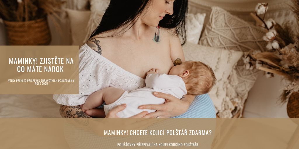 Příspěvky pojišťoven na kojící polštáře 2025