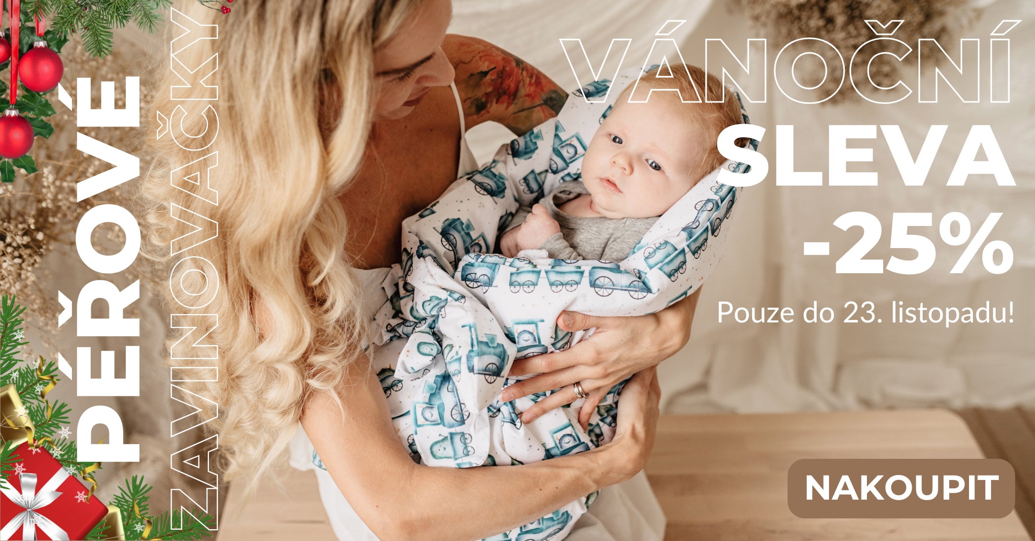 Vanoce zavinovacky sleva