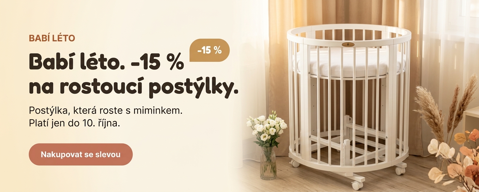 babí léto sleva 15%