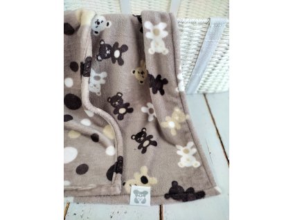 Mimoušek hřejivá oboustranná deka pro miminka, beige bear