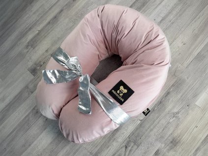 Kojící polštář MAXI velvet sépiová růže