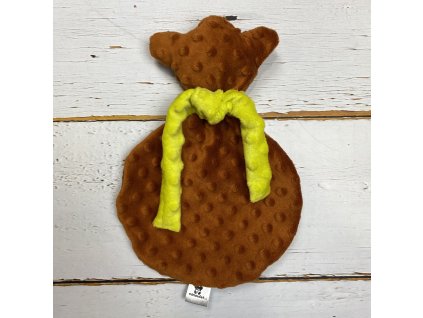 Usínáček Mimoušek medvídek dýně limetka. Usínáček Mimoušek zajistí rychlé a klidné usínání a rozvoj jemné motoriky vašeho miminka.