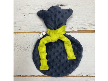 Usínáček Mimoušek medvídek modrošedý stín limetka. Usínáček Mimoušek zajistí rychlé a klidné usínání a rozvoj jemné motoriky vašeho miminka.