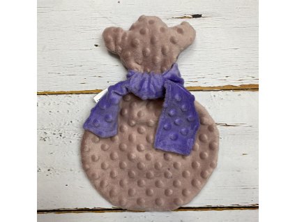 Usínáček Mimoušek medvídek sépiová růže levandule. Usínáček Mimoušek zajistí rychlé a klidné usínání a rozvoj jemné motoriky vašeho miminka.