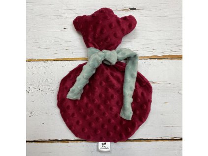 Usínáček Mimoušek medvídek třešeň nebesky šedá. Usínáček Mimoušek zajistí rychlé a klidné usínání a rozvoj jemné motoriky vašeho miminka.