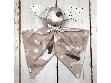 Usínáček Mimoušek králíček labutě magic. Usínáček Mimoušek králíček zajistí rychlé a klidné usínání a rozvoj jemné motoriky vašeho miminka.
V určitých bodech šustí.