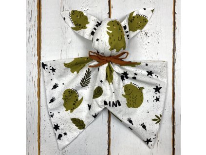 Usínáček Mimoušek králíček dino. Usínáček Mimoušek králíček zajistí rychlé a klidné usínání a rozvoj jemné motoriky vašeho miminka.
V určitých bodech šustí.