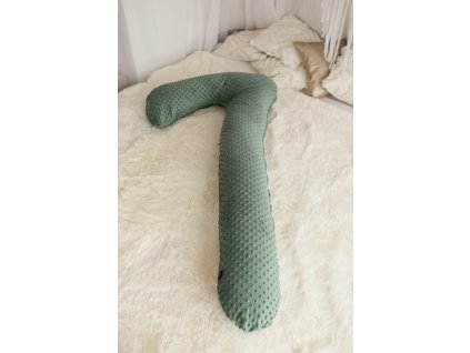 Těhotenský polštář SEVEN jadeit. Současný vrcholný model SEVEN našeho kojící polštáře vám nabídne nevídaný komfort při spánku v těhotenství.