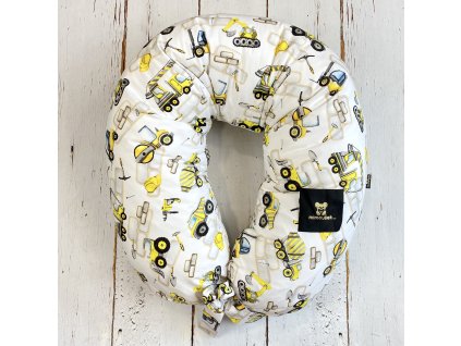 Kojící polštář MAXI printed stavební stroje