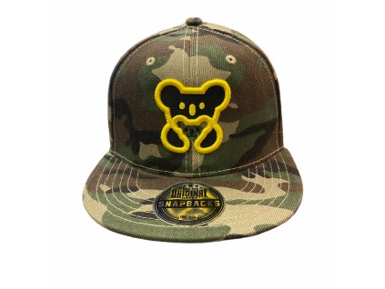 Dětská kšiltovka I AM STAR camo yellow. Velikost pro děti 4-12 let.