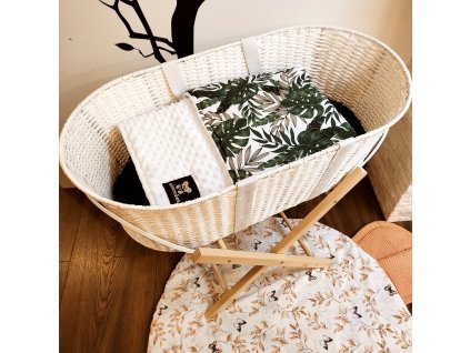 Deka Mimoušek kapradiny bílá minky. Luxusní deka z kolekce kapradiny - bílá minky o rozměru 90x70 cm, zateplená.