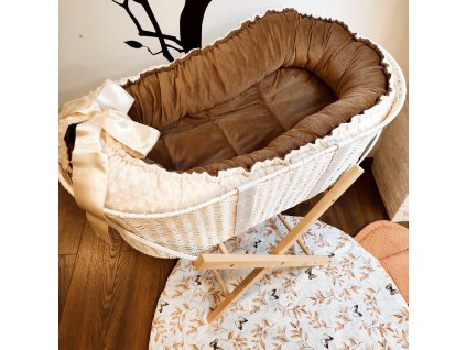 Hnízdo Mimoušek mandle velvet perla minky