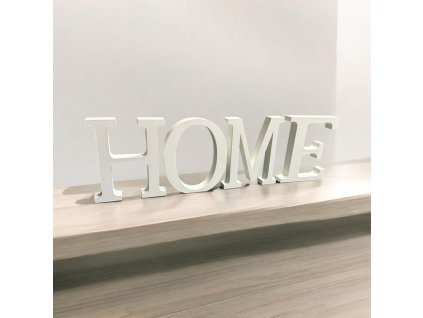 3d napis home na policku