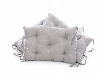 Prošívaný mantinel šedý ledovec