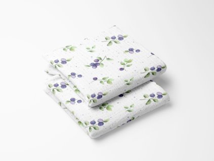 sada 2ks muselinovych plen boruvky