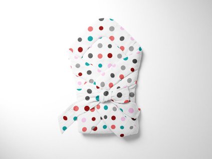 mušelínová zavinovačka mimoušek puntíky 1