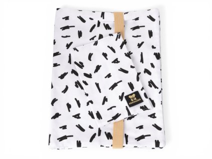 Plenkovník a obal na očkovací průkaz sada - černé čáry