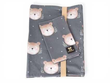 Plenkovník a obal na očkovací průkaz sada - medvídci