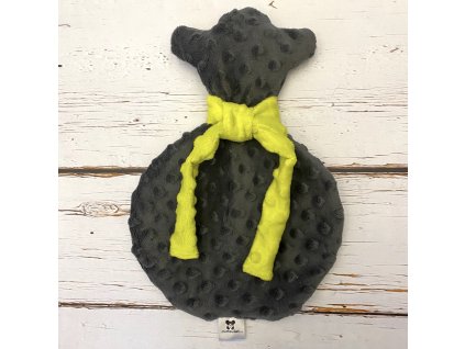 Usínáček Mimoušek medvídek grafit limetka. Usínáček Mimoušek zajistí rychlé a klidné usínání a rozvoj jemné motoriky vašeho miminka.