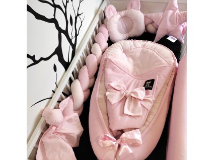 Set do postýlky Mimoušek pink + VÝŠIVKA ZDARMA