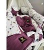 Set do postýlky Květiny 3. Dopřejte svému miminku krásné luxusní sety do postýlky z Mimouškových atestovaných a zdravotně nezávadných látek. Celý set obsahuje hnízdečko, deku, zavinovačku péřovou nebo lehkou, dekorační polštářek, stabilizační polštářek, copánkový nebo polštářkový mantinel. Kombinovat můžete všechny dostupné látky, které najdete v sekci metráž - minky, bavlna, velvet, mušelín, vafle. Sestavte svému miminku dokonalou výbavičku s Mimouškem :) Nezapomeňte že k setu můžete doladit i kojící polštář nebo mušelínky :)Při akční ceně setu je v ceně lehká zavinovačka a délka copu max. 2,5m.