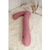 Těhotenský polštář SEVEN starorůžová. Současný vrcholný model SEVEN našeho kojící polštáře vám nabídne nevídaný komfort při spánku v těhotenství.