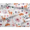 Látka bavlněné plátno 153 g premium srnka v přírodě. OEKO-TEX 100 atest - pro děti do 3 let, šíře 160 cm, gramáž 153g, Lze nakupovat po 10 cm. (0,1 = 10 cm šíře látky)